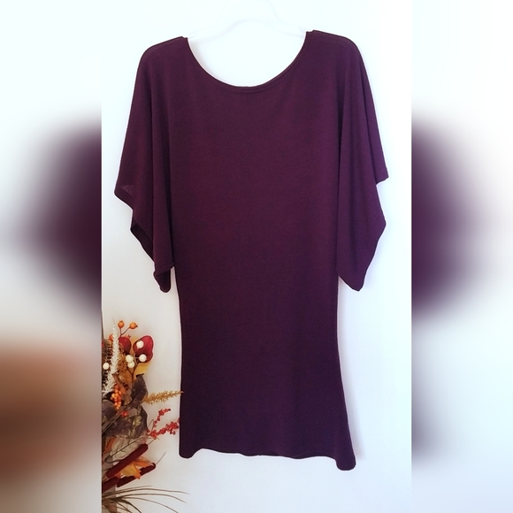 Sweater Dress with Flare Sleeves - Picture 1 of 6